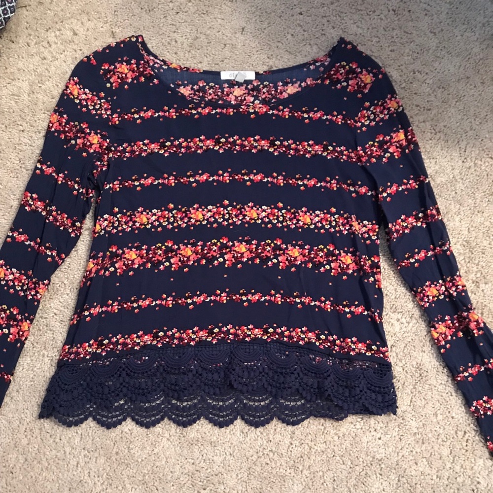 Blue Flower Shirt